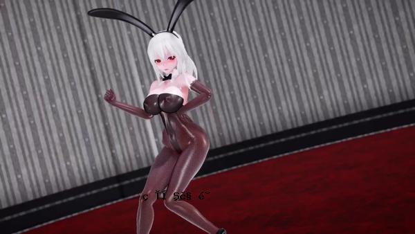 MMD白毛兔少女包