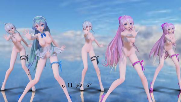 MMDVOCALOID全员裸舞